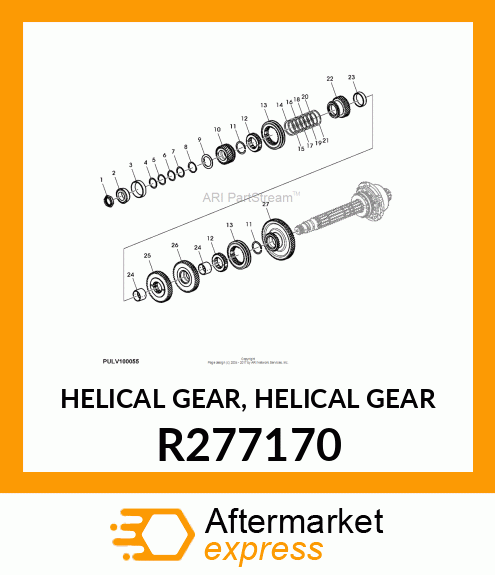 HELICAL GEAR, HELICAL GEAR R277170