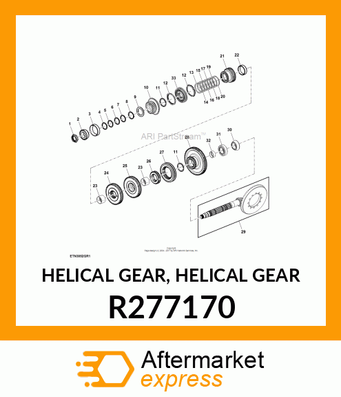 HELICAL GEAR, HELICAL GEAR R277170