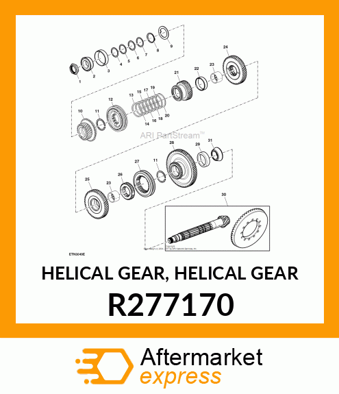 HELICAL GEAR, HELICAL GEAR R277170