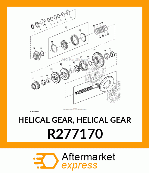 HELICAL GEAR, HELICAL GEAR R277170