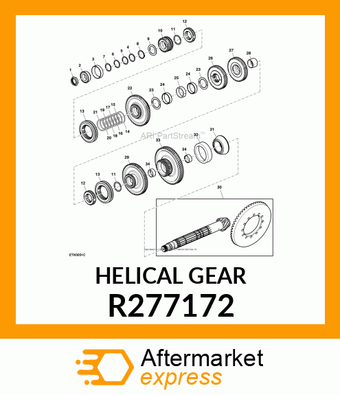 HELICAL GEAR R277172