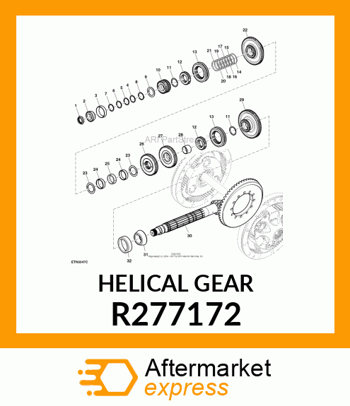 HELICAL GEAR R277172