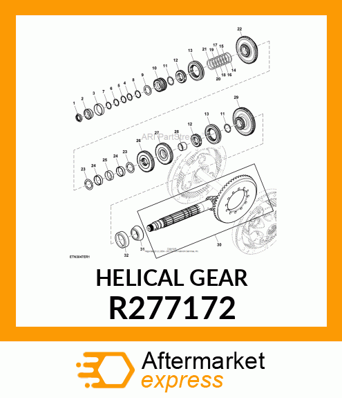 HELICAL GEAR R277172