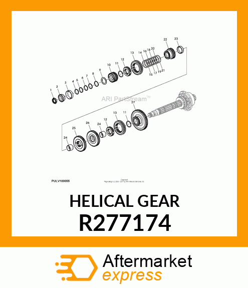 HELICAL GEAR R277174