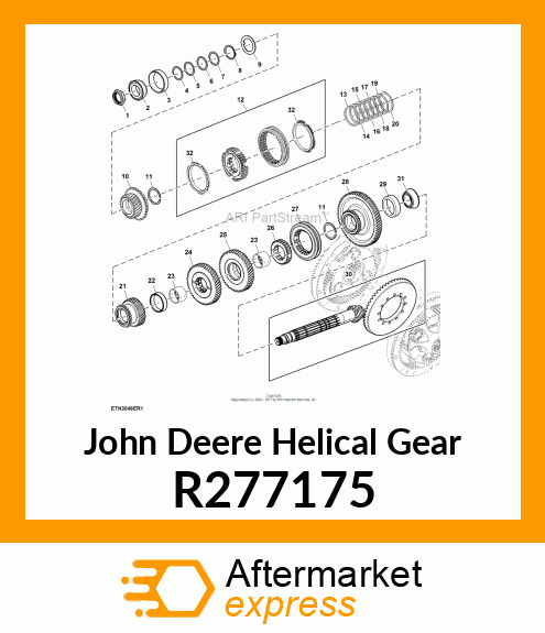 HELICAL GEAR, GEAR, C RANGE 5M PWR R277175