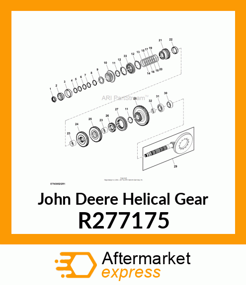 HELICAL GEAR, GEAR, C RANGE 5M PWR R277175