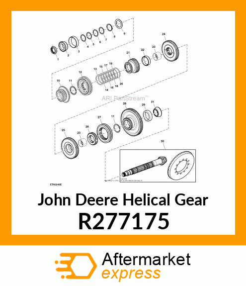 HELICAL GEAR, GEAR, C RANGE 5M PWR R277175