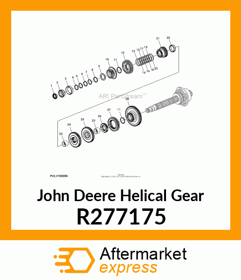 HELICAL GEAR, GEAR, C RANGE 5M PWR R277175