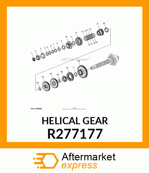 HELICAL GEAR R277177