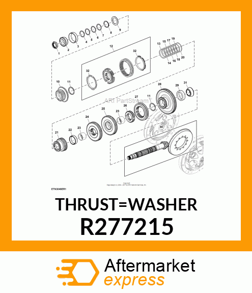 THRUST WASHER R277215