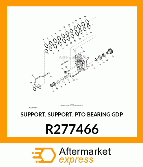 SUPPORT, SUPPORT, PTO BEARING R277466