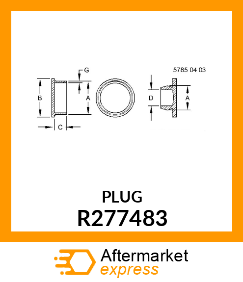 PLUG, MANUAL LOWER CAP PLUG R277483