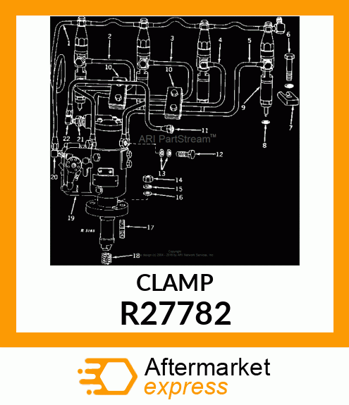 CLAMP,FUEL INJECTION,HALF R27782