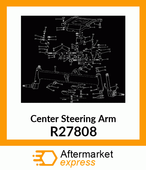 ARM,STEERING,GEAR R27808