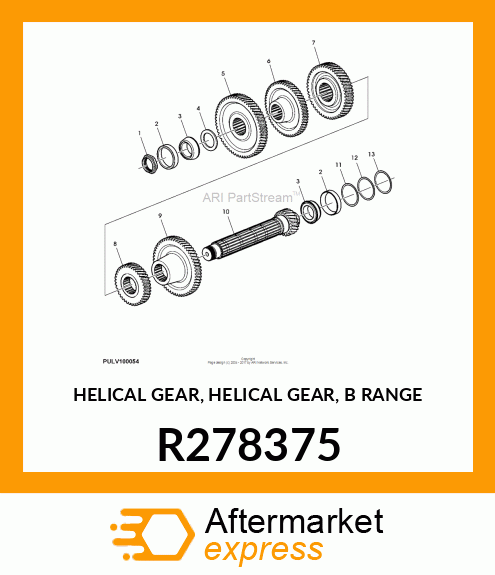 HELICAL GEAR, HELICAL GEAR, B RANGE R278375