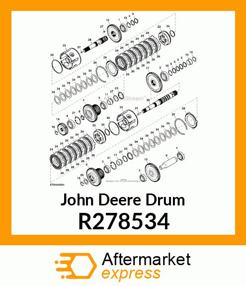 DRUM, DRUM, CLUTCH R278534