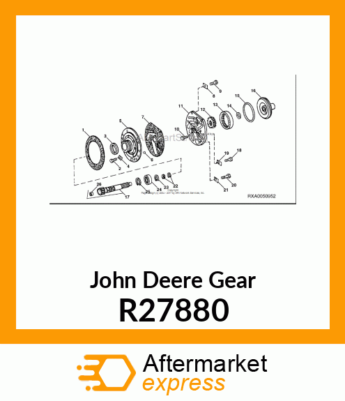 GEAR,CLUTCH OIL PUMP INTERNAL R27880