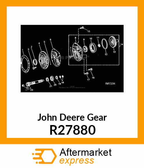 GEAR,CLUTCH OIL PUMP INTERNAL R27880