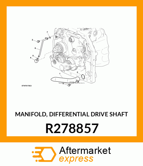 MANIFOLD, DIFFERENTIAL DRIVE SHAFT R278857