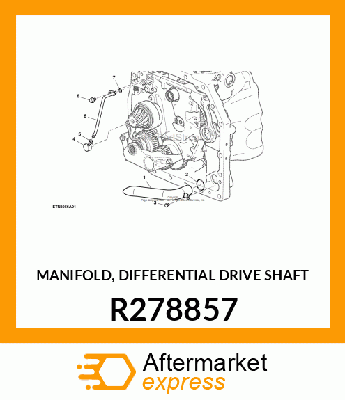 MANIFOLD, DIFFERENTIAL DRIVE SHAFT R278857