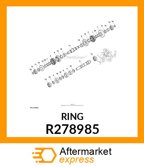 SNAP RING, SNAP RING, EXTERNAL R278985