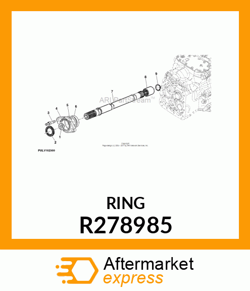 SNAP RING, SNAP RING, EXTERNAL R278985