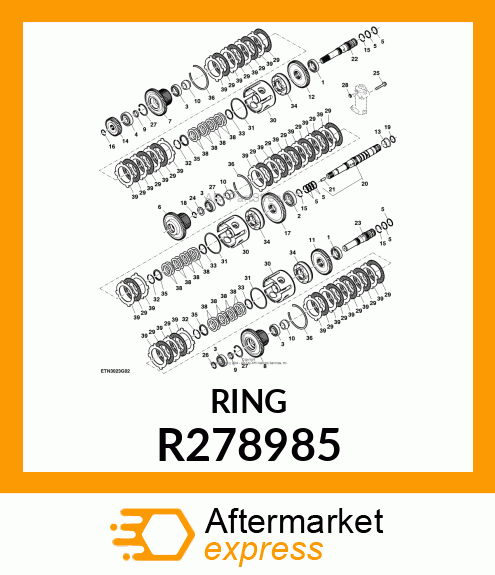 SNAP RING, SNAP RING, EXTERNAL R278985