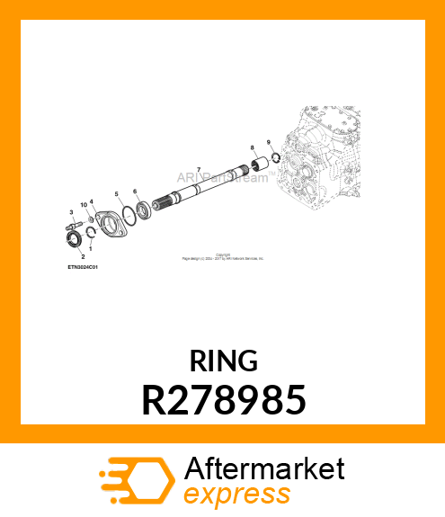 SNAP RING, SNAP RING, EXTERNAL R278985