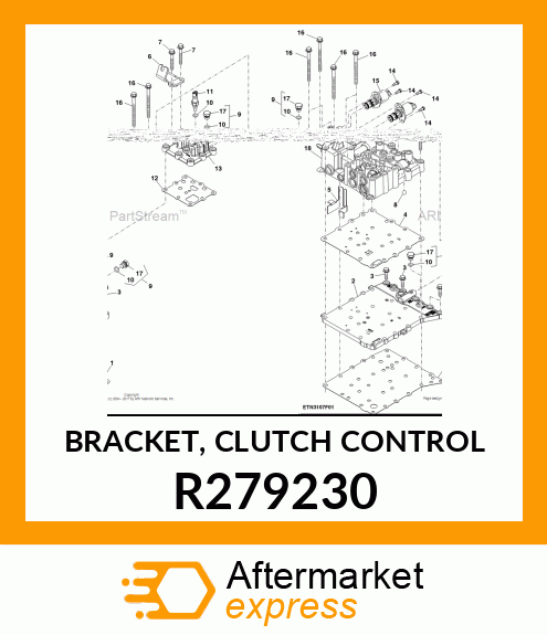 BRACKET, CLUTCH CONTROL R279230