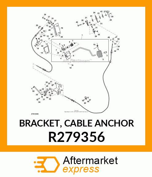 BRACKET, CABLE ANCHOR R279356