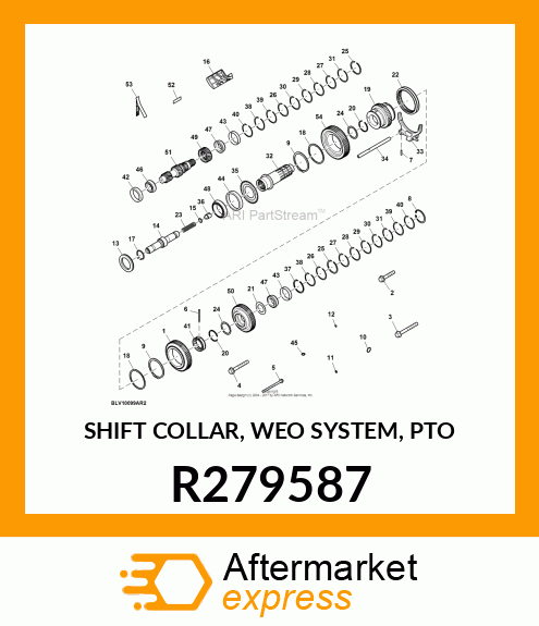 SHIFT COLLAR, WEO SYSTEM, PTO R279587