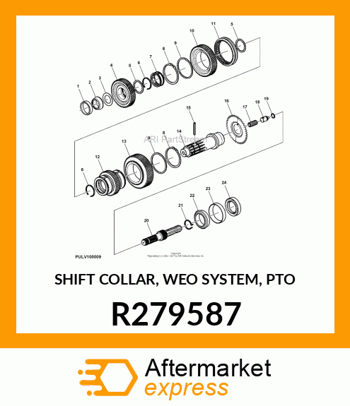 SHIFT COLLAR, WEO SYSTEM, PTO R279587