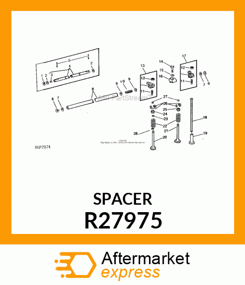 SPACER,VALVE GUIDE R27975