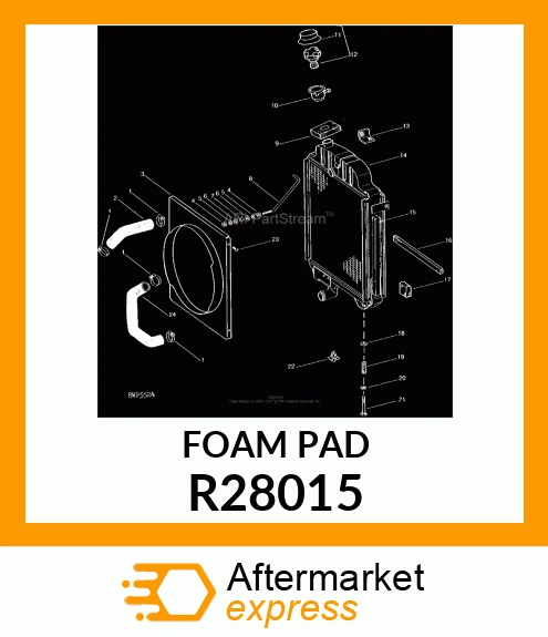 PAD, BAFFLE,RADIATOR FILLER NECK R28015