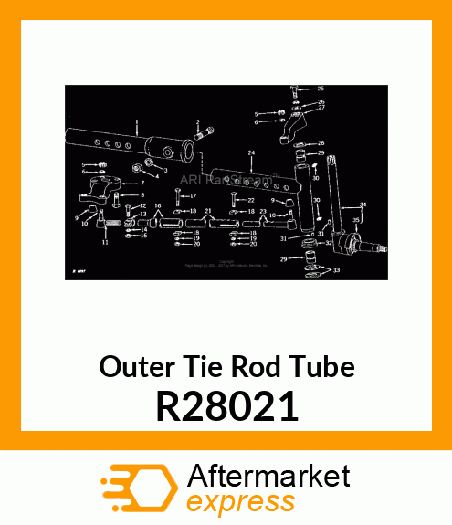 TUBE, TIE ROD,OUTER R28021