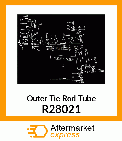 TUBE, TIE ROD,OUTER R28021