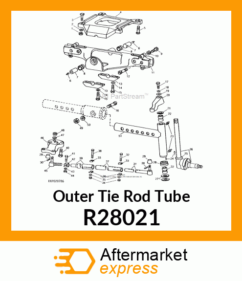 TUBE, TIE ROD,OUTER R28021