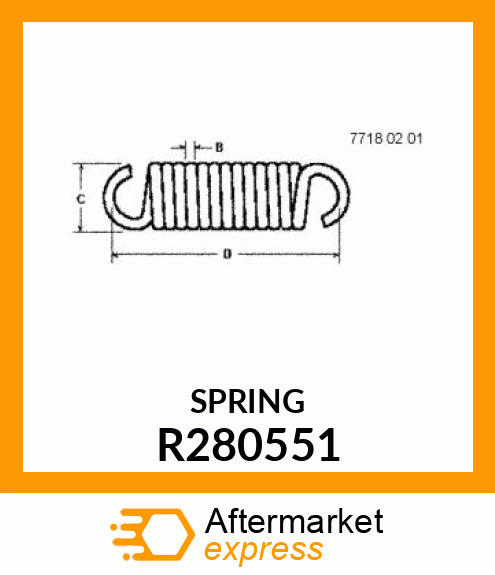 EXTENSION SPRING, STEERING TILT R280551