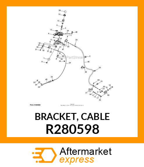 BRACKET, CABLE R280598