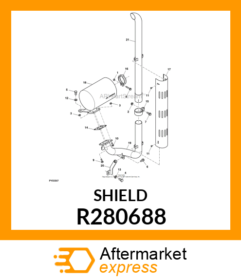 SHIELD, EXHAUST PIPE R280688