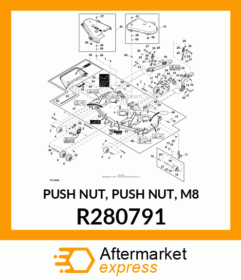 PUSH NUT, PUSH NUT, M8 R280791