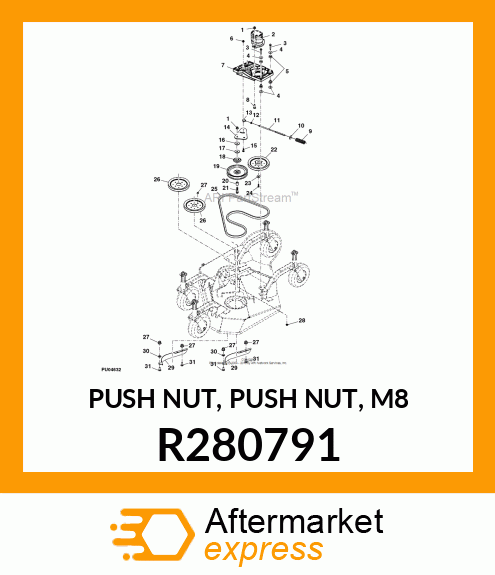 PUSH NUT, PUSH NUT, M8 R280791