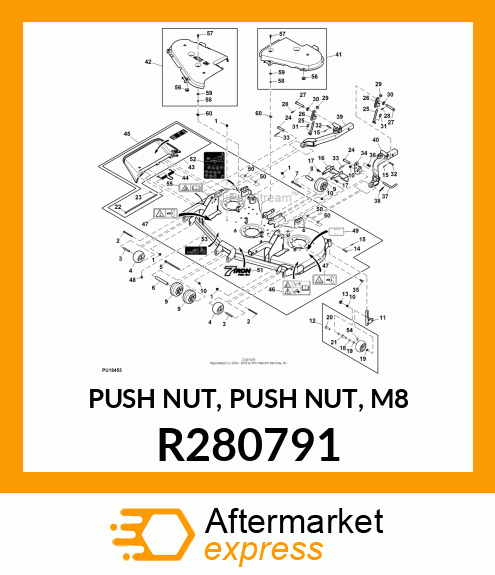 PUSH NUT, PUSH NUT, M8 R280791