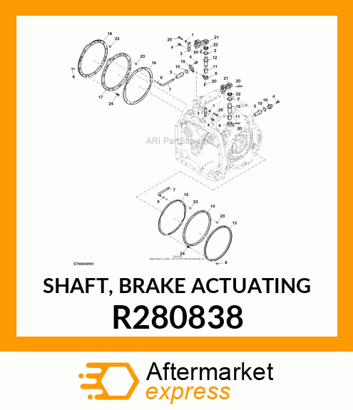 SHAFT, BRAKE ACTUATING R280838