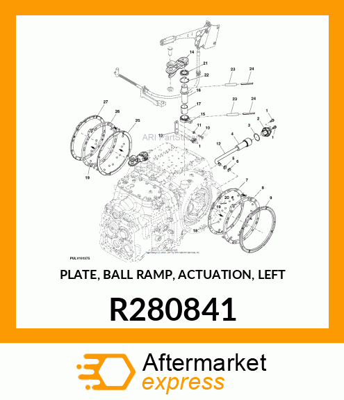 PLATE, BALL RAMP, ACTUATION, LEFT R280841