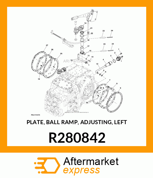 PLATE, BALL RAMP, ADJUSTING, LEFT R280842