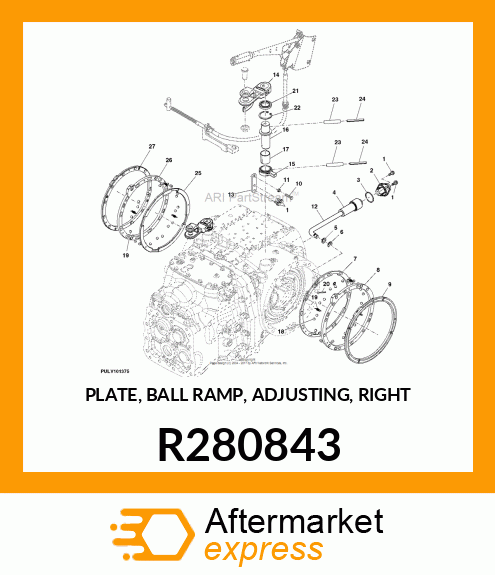 PLATE, BALL RAMP, ADJUSTING, RIGHT R280843