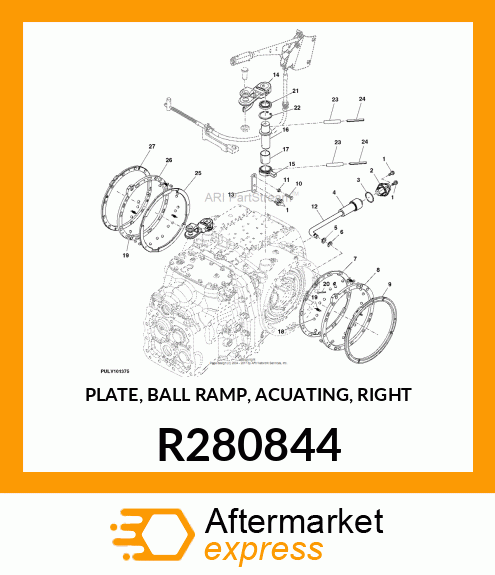 PLATE, BALL RAMP, ACUATING, RIGHT R280844