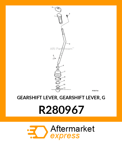 GEARSHIFT LEVER, GEARSHIFT LEVER, G R280967