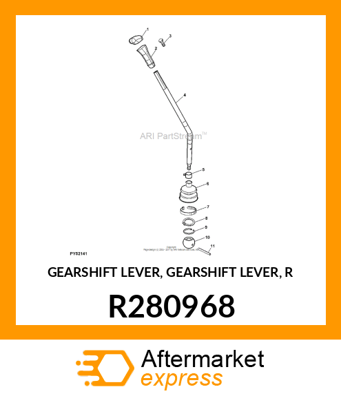 GEARSHIFT LEVER, GEARSHIFT LEVER, R R280968